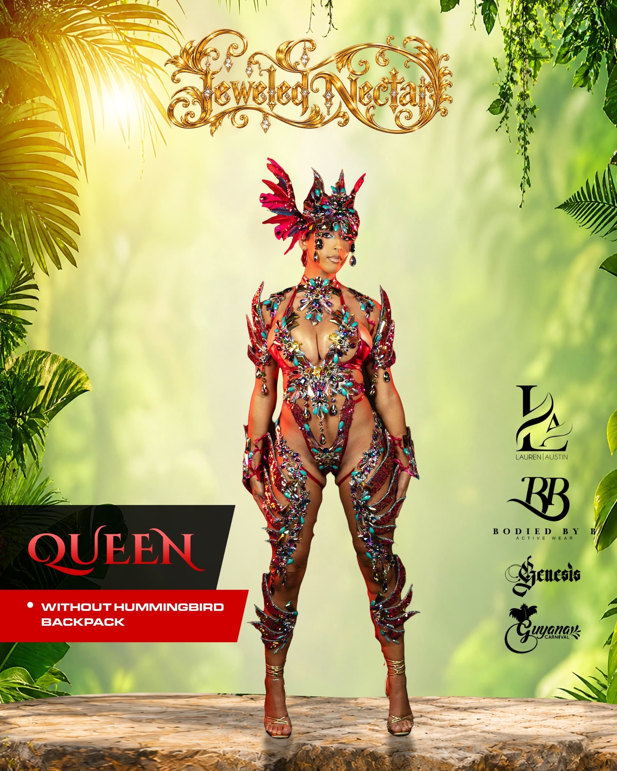 Jeweled Nectar Queen with no backpack